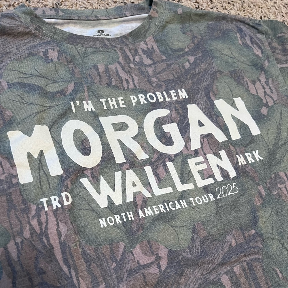 Morgan Wallen I’m The Problem 2025 Tour Camo Concert Tee - Picture 2 of 6
